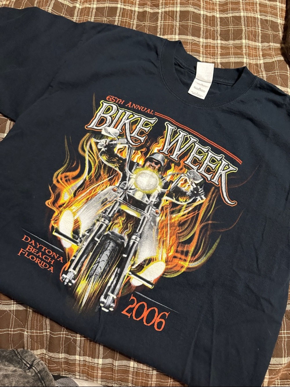 Bike Week 2006 Daytona Beach Florida Men's Graphic Tee - Black Large